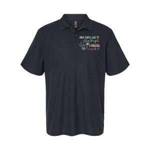 Some People Like To Stir The Pot I Prefer To Smoke I Tie Dye Softstyle Adult Sport Polo