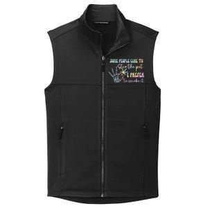 Some People Like To Stir The Pot I Prefer To Smoke I Tie Dye Collective Smooth Fleece Vest