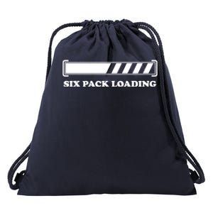 Six Pack Loading Funny Gift For Gym Weights Fitness Bodybuilder Gift Drawstring Bag