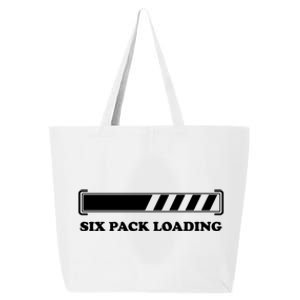 Six Pack Loading Funny Gift For Gym Weights Fitness Bodybuilder Gift 25L Jumbo Tote