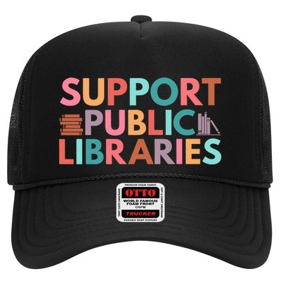 Support Public Libraries Bookworm Book Lover Trucker Hat
