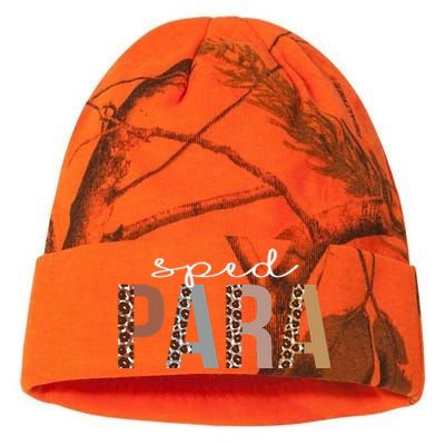 Sped Para Leopard Appreciation Funny For Women For Work Kati Licensed 12" Camo Beanie