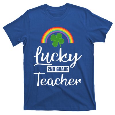 St Patricks Lucky 2nd Grade Teacher Funny Lucky Teacher Gift T-Shirt