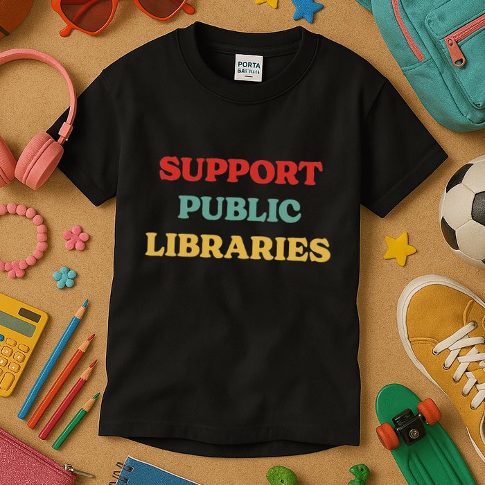 Support Public Libraries Support Librarians And Read Books Kids T-Shirt