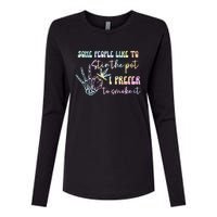 Some People Like To Stir The Pot I Prefer To Smoke I Tie Dye Pullover Hoodie Womens Cotton Relaxed Long Sleeve T-Shirt