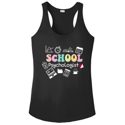 School Psychologist Life Back To School Team Ladies PosiCharge Competitor Racerback Tank