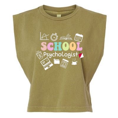 School Psychologist Life Back To School Team Garment-Dyed Women's Muscle Tee