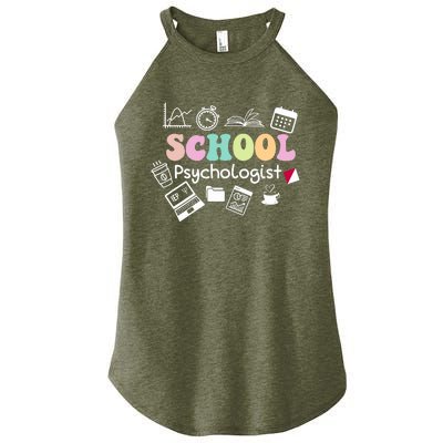 School Psychologist Life Back To School Team Women's Perfect Tri Rocker Tank