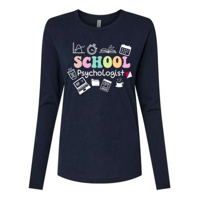 School Psychologist Life Back To School Team Womens Cotton Relaxed Long Sleeve T-Shirt