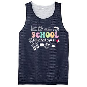 School Psychologist Life Back To School Team Mesh Reversible Basketball Jersey Tank