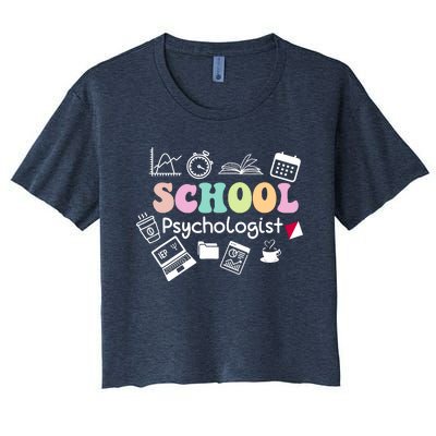 School Psychologist Life Back To School Team Women's Crop Top Tee