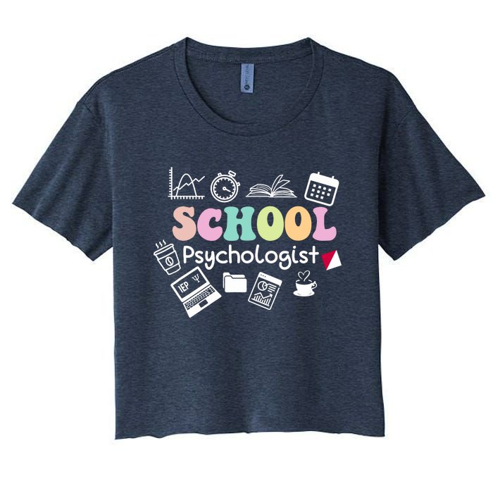 School Psychologist Life Back To School Team Women's Crop Top Tee