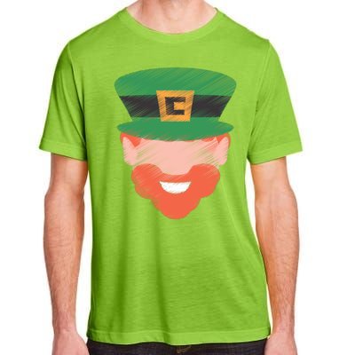 St Patrick Leprechaun Head Adult ChromaSoft Performance T-Shirt