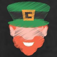 St Patrick Leprechaun Head Cool Comfort Performance Bucket Hat