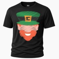 St Patrick Leprechaun Head Cooling Performance Crew T-Shirt