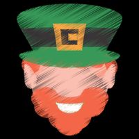 St Patrick Leprechaun Head Cooling Performance Crew T-Shirt