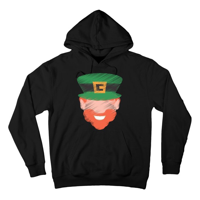 St Patrick Leprechaun Head Hoodie