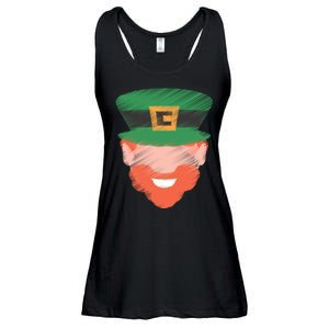 St Patrick Leprechaun Head Ladies Essential Flowy Tank