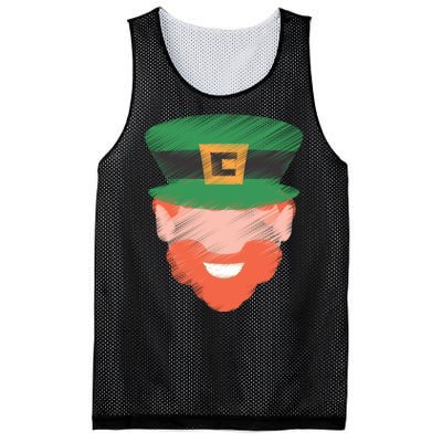 St Patrick Leprechaun Head Mesh Reversible Basketball Jersey Tank