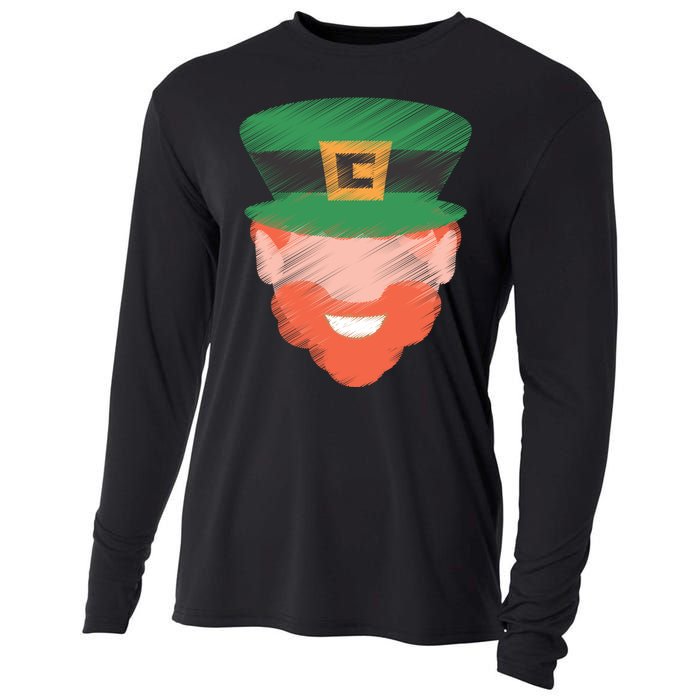 St Patrick Leprechaun Head Cooling Performance Long Sleeve Crew