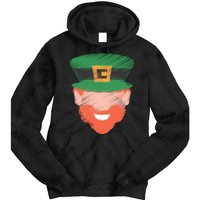 St Patrick Leprechaun Head Tie Dye Hoodie