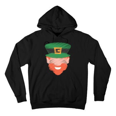 St Patrick Leprechaun Head Tall Hoodie