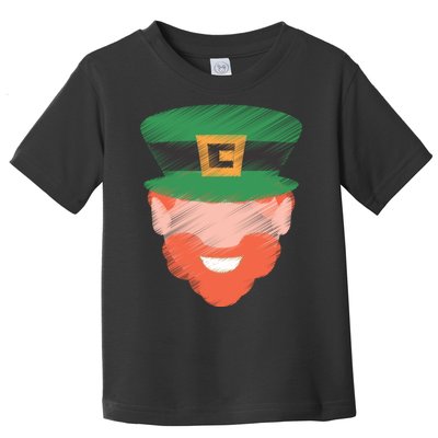 St Patrick Leprechaun Head Toddler T-Shirt