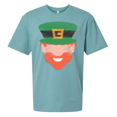 St Patrick Leprechaun Head Sueded Cloud Jersey T-Shirt