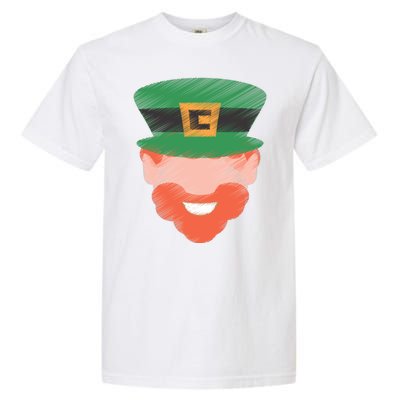 St Patrick Leprechaun Head Garment-Dyed Heavyweight T-Shirt