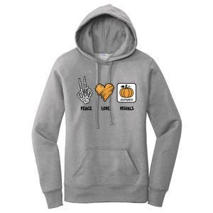 Slp Peace Love Visuals Special Education Teacher Halloween Meaningful Gift Women's Pullover Hoodie