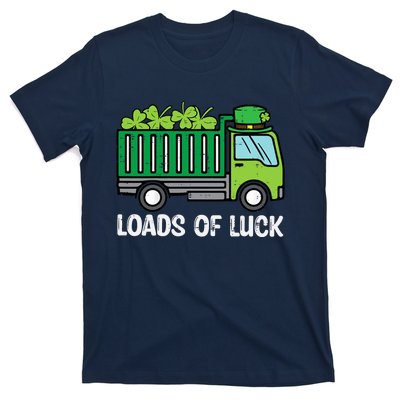 St Patricks Loads Of Luck Dump Truck Paddys Day Boy T-Shirt