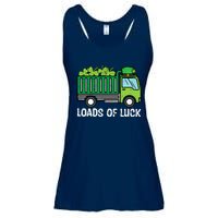 St Patricks Loads Of Luck Dump Truck Paddys Day Boy Ladies Essential Flowy Tank