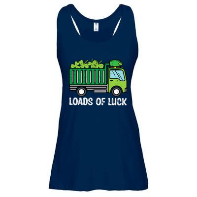 St Patricks Loads Of Luck Dump Truck Paddys Day Boy Ladies Essential Flowy Tank