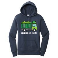 St Patricks Loads Of Luck Dump Truck Paddys Day Boy Women's Pullover Hoodie