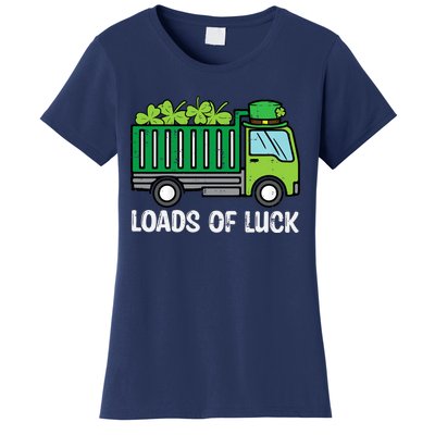 St Patricks Loads Of Luck Dump Truck Paddys Day Boy Women's T-Shirt