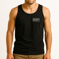 Security Pocket Logo Back And Front Tank Top