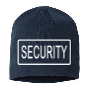 Security Pocket Logo Back And Front Sustainable Beanie