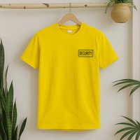 Security Pocket Logo Back And Front T-Shirt