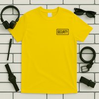 Security Pocket Logo Back And Front T-Shirt