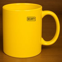 Security Pocket Logo Back And Front 11oz C Handle Ceramic Mug