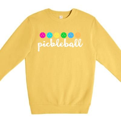 S Pickleball Lovers Cute Cool Gift Premium Crewneck Sweatshirt