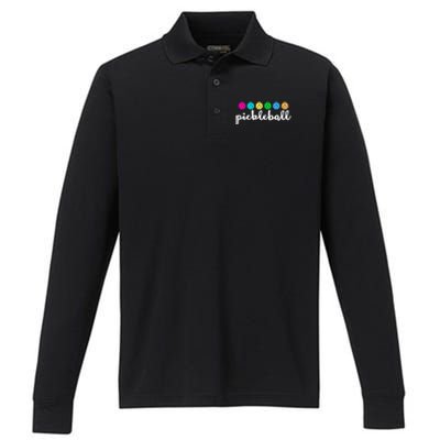 S Pickleball Lovers Cute Cool Gift Performance Long Sleeve Polo