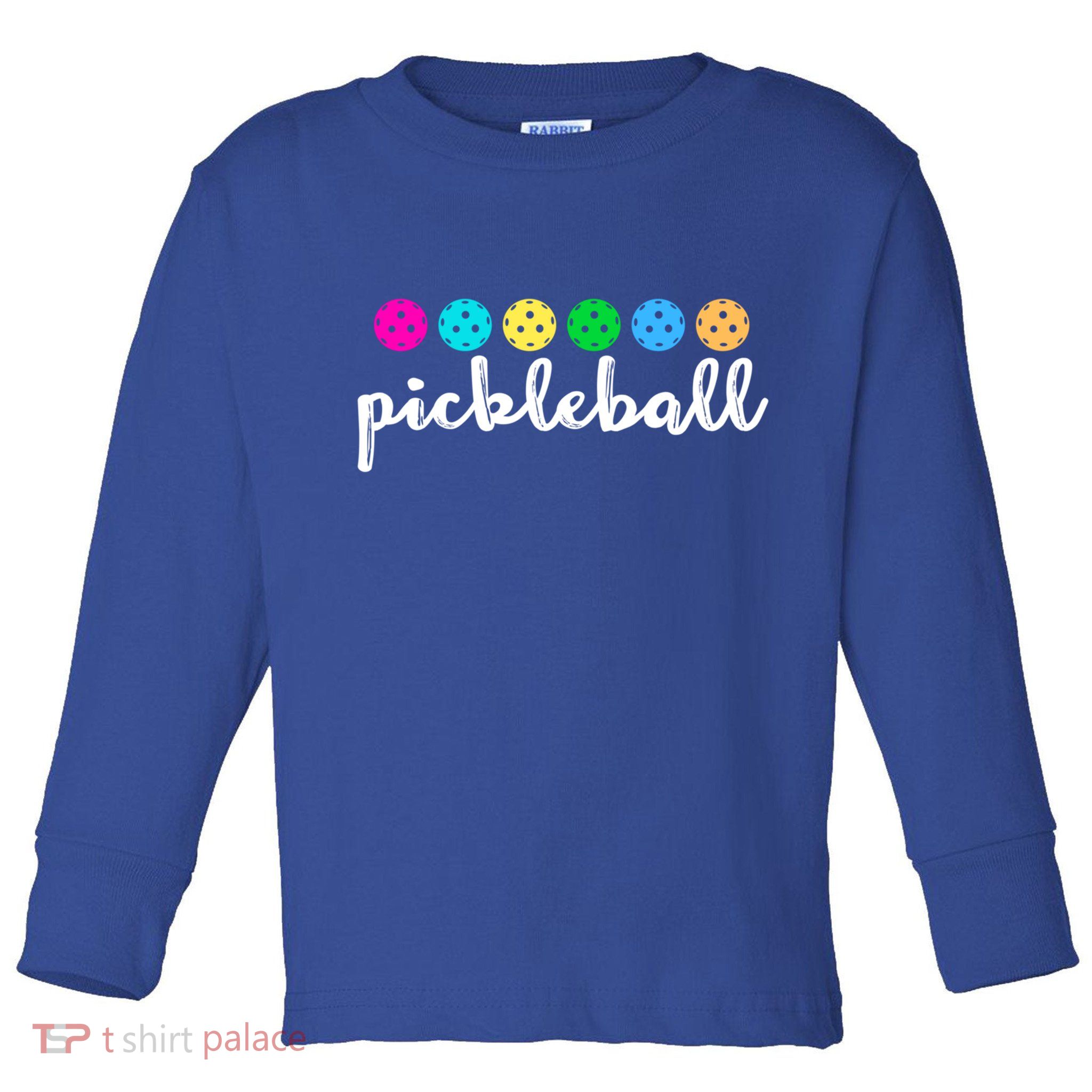 S Pickleball Lovers Cute Cool Gift Toddler Long Sleeve Shirt