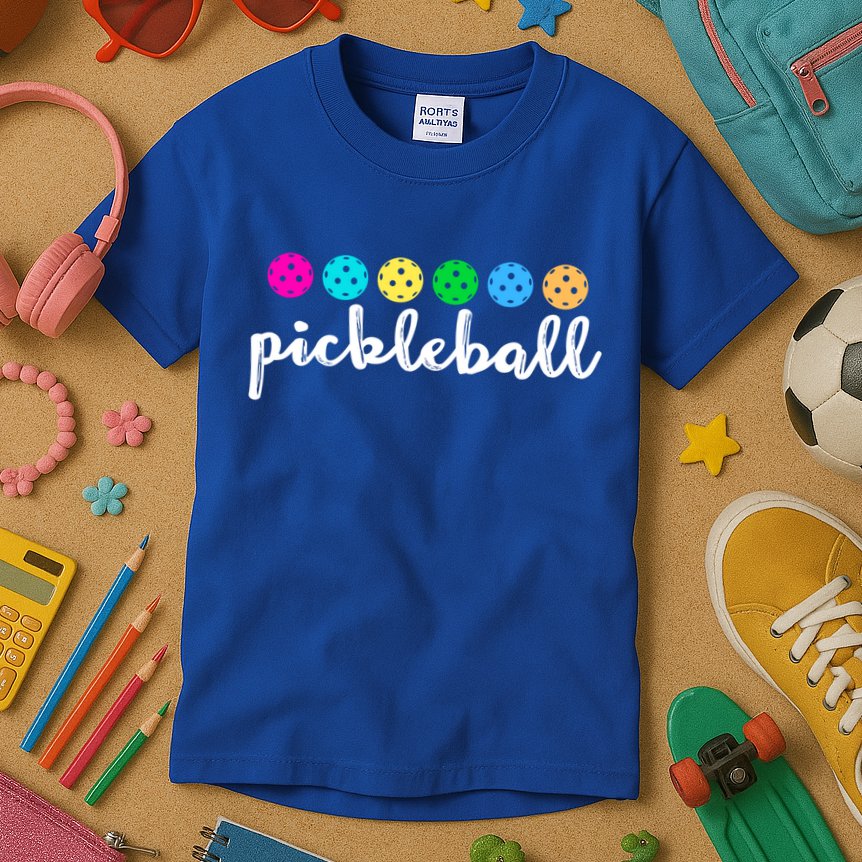 S Pickleball Lovers Cute Cool Gift Kids T-Shirt
