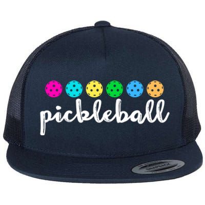 S Pickleball Lovers Cute Cool Gift Flat Bill Trucker Hat