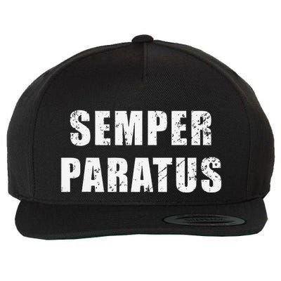 Semper Paratus Latin Phrase Meaning Always Ready Wool Snapback Cap