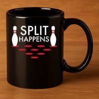 Splits Happen 11oz C Handle Ceramic Mug