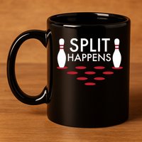 Splits Happen 11oz C Handle Ceramic Mug