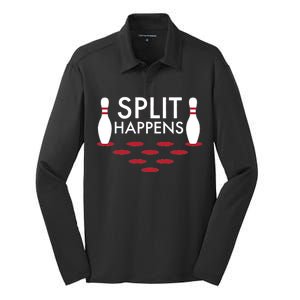 Splits Happen Silk Touch Performance Long Sleeve Polo