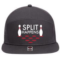 Splits Happen 7 Panel Mesh Trucker Snapback Hat